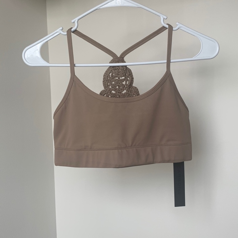 Carbon38 Sports Bra - XS. Macrame T-Back Bra.